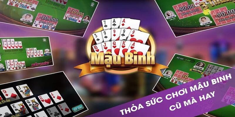 Chơi mậu binh online cần tính toán khôn ngoan khi chia sức mạnh các lá bài về 3 chi